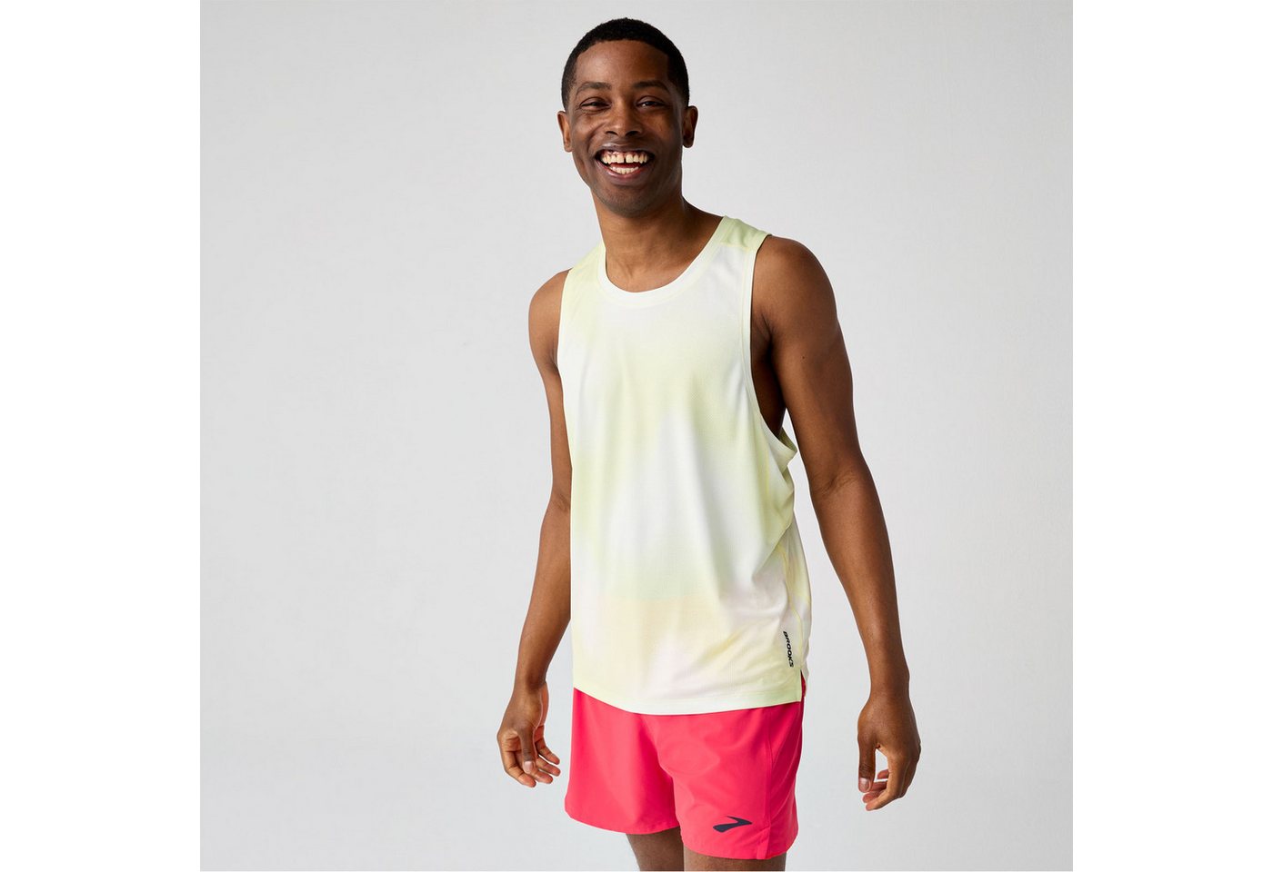 Brooks Laufshirt Dash Singlet Printed Men 211589-765 der Hitze davonlaufen Bild 3