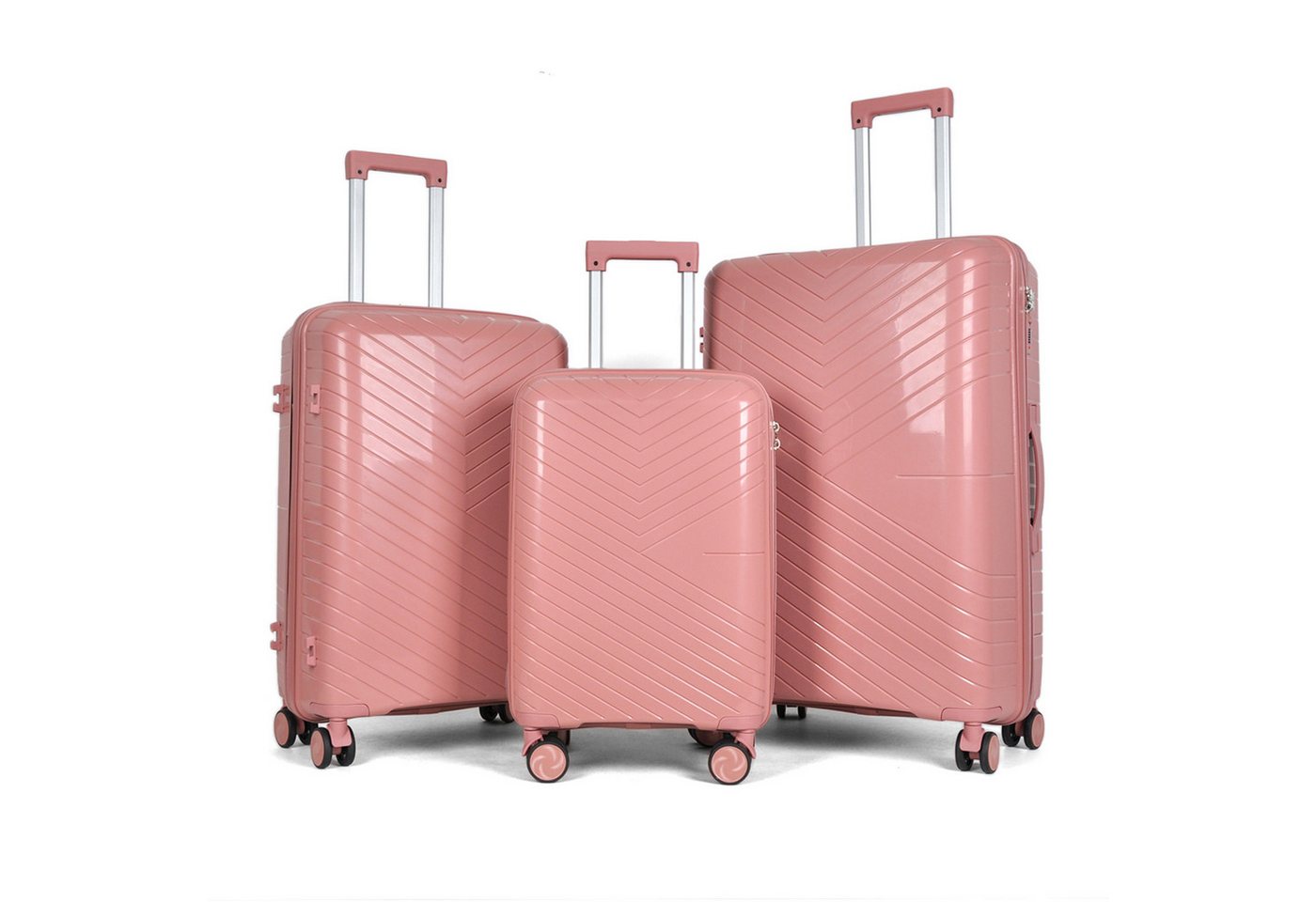 Barut Trolleyset Reisekoffer Set NOVA Rose Gold, (Set, 3 tlg., MS-19914) Bild 2