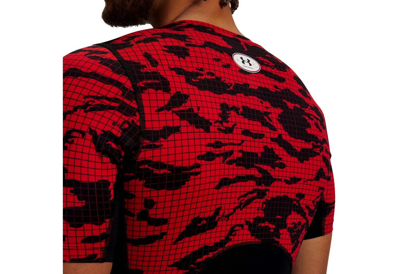 Under Armour® Kompressionsshirt HeatGear® Printed Shirt mit Mesh-Einsätzen