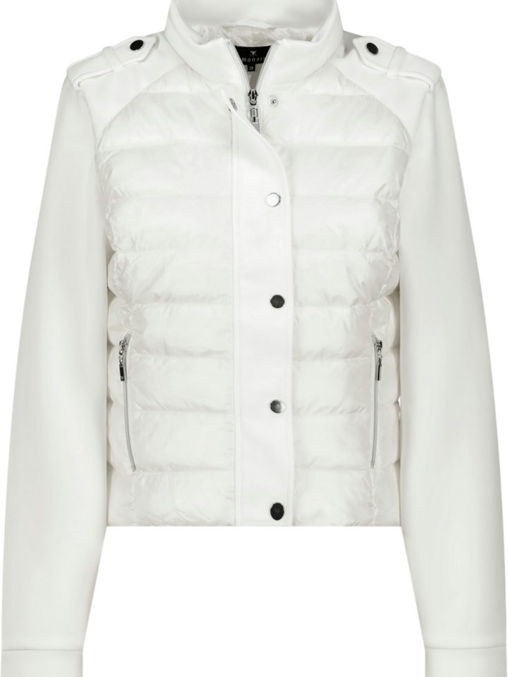 Monari Kurzjacke weiß,Casual,Polyamid,Unifarben,Stehkragen,Lang,Regular Fit Bild 3