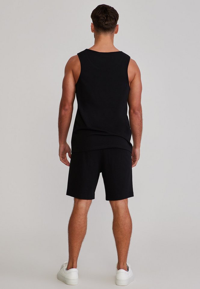 Siksilk Sweatanzug SikSilk Herren Schwarz Vest and Shorts Set Bild 3