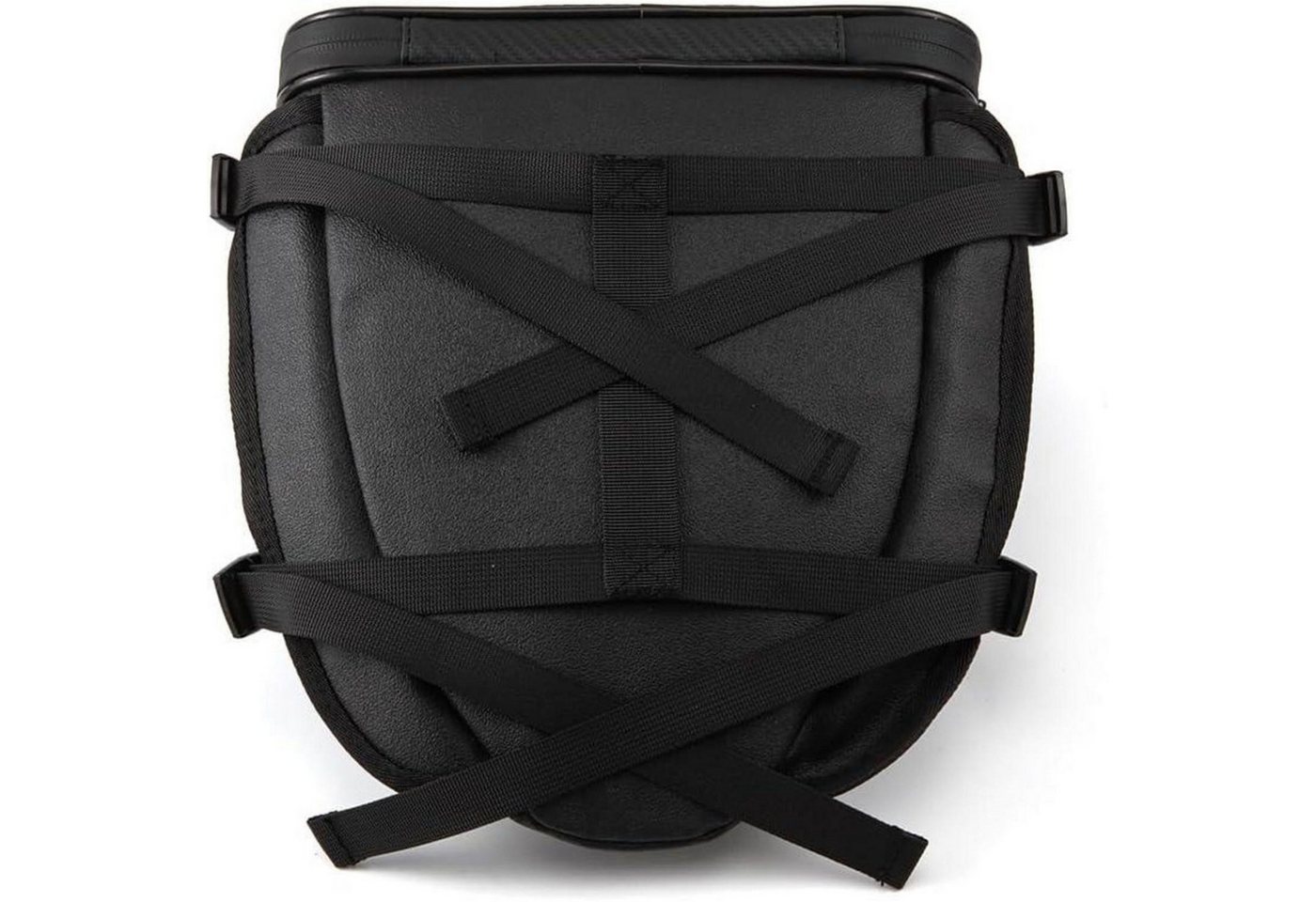 LuxusKollektion Satteltasche Motorrad Hecktasche Satteltasche Tankrucksack Kohlefaser Schwarz