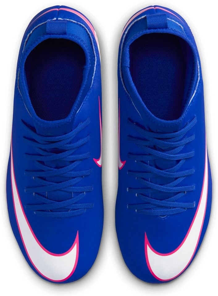 Nike JR SUPERFLY 10 CLUB FG/MG LASER BLUE/WHITE Fußballschuh