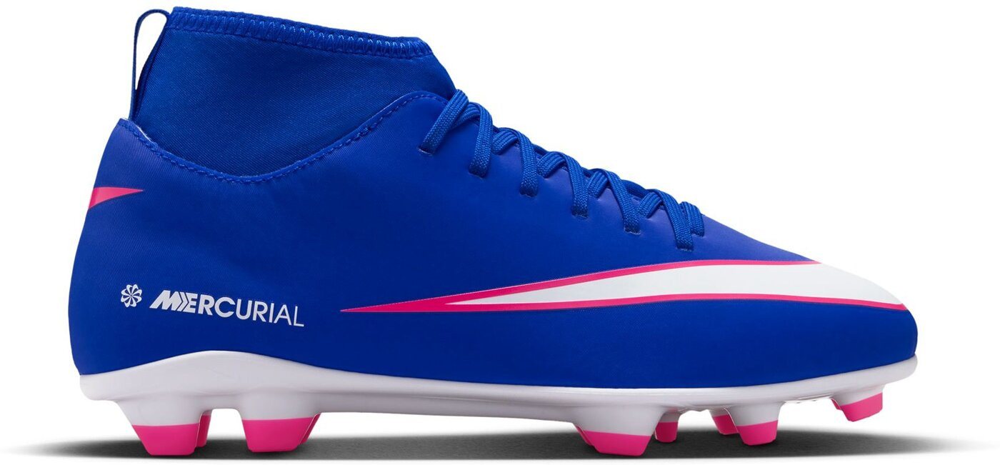 Nike JR SUPERFLY 10 CLUB FG/MG LASER BLUE/WHITE Fußballschuh Bild 3