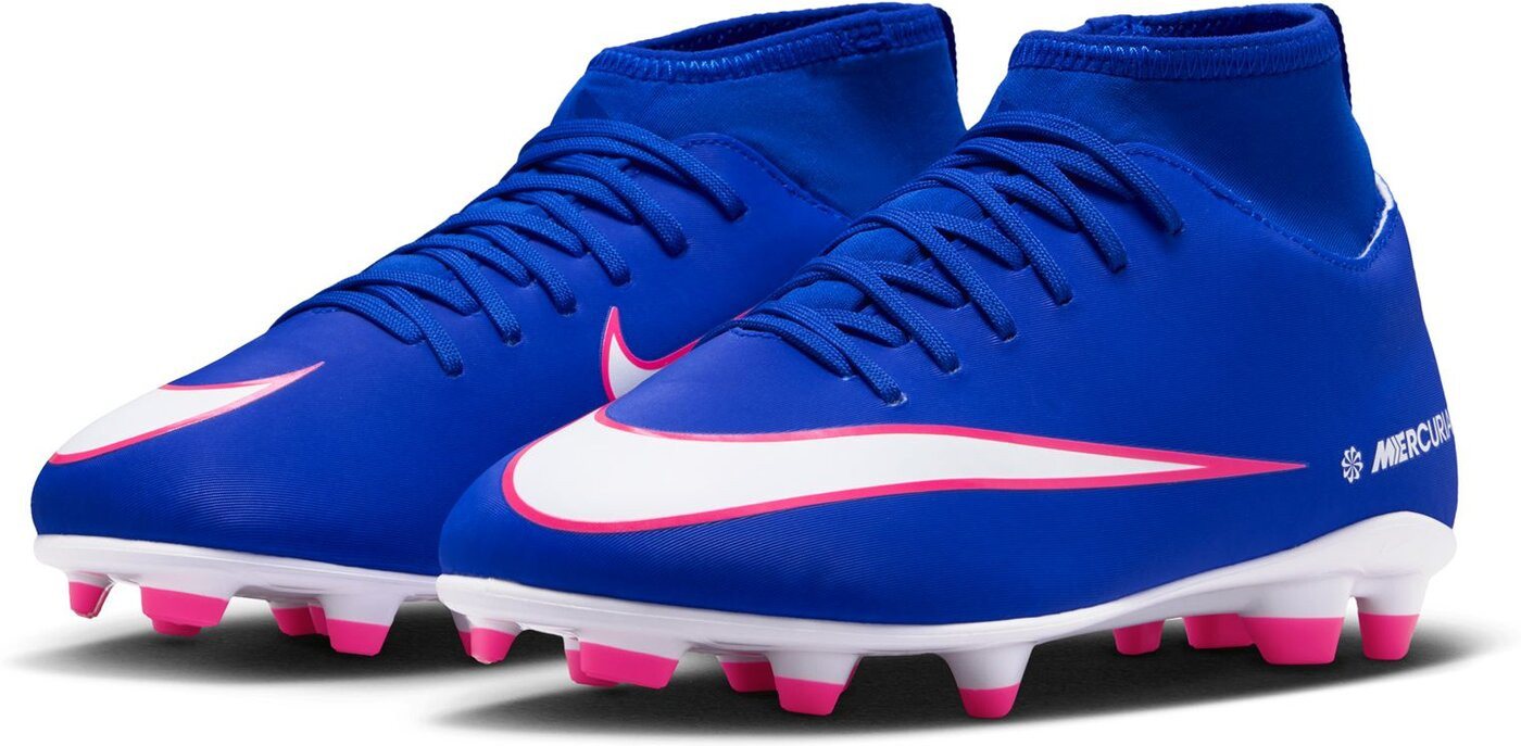 Nike JR SUPERFLY 10 CLUB FG/MG LASER BLUE/WHITE Fußballschuh Bild 4