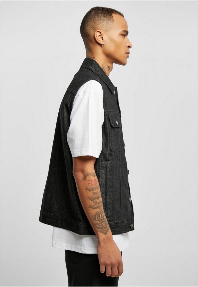 URBAN CLASSICS Funktionsweste Denim Vest ärmellosen Jeansweste