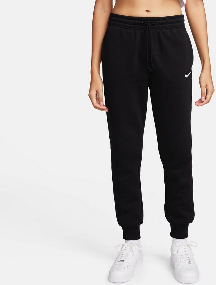Nike Sporthose W NSW PHNX FLC MR PANT STD BLACK/SAIL