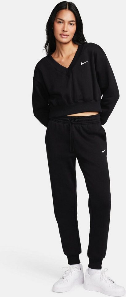 Nike Sporthose W NSW PHNX FLC MR PANT STD BLACK/SAIL Bild 3