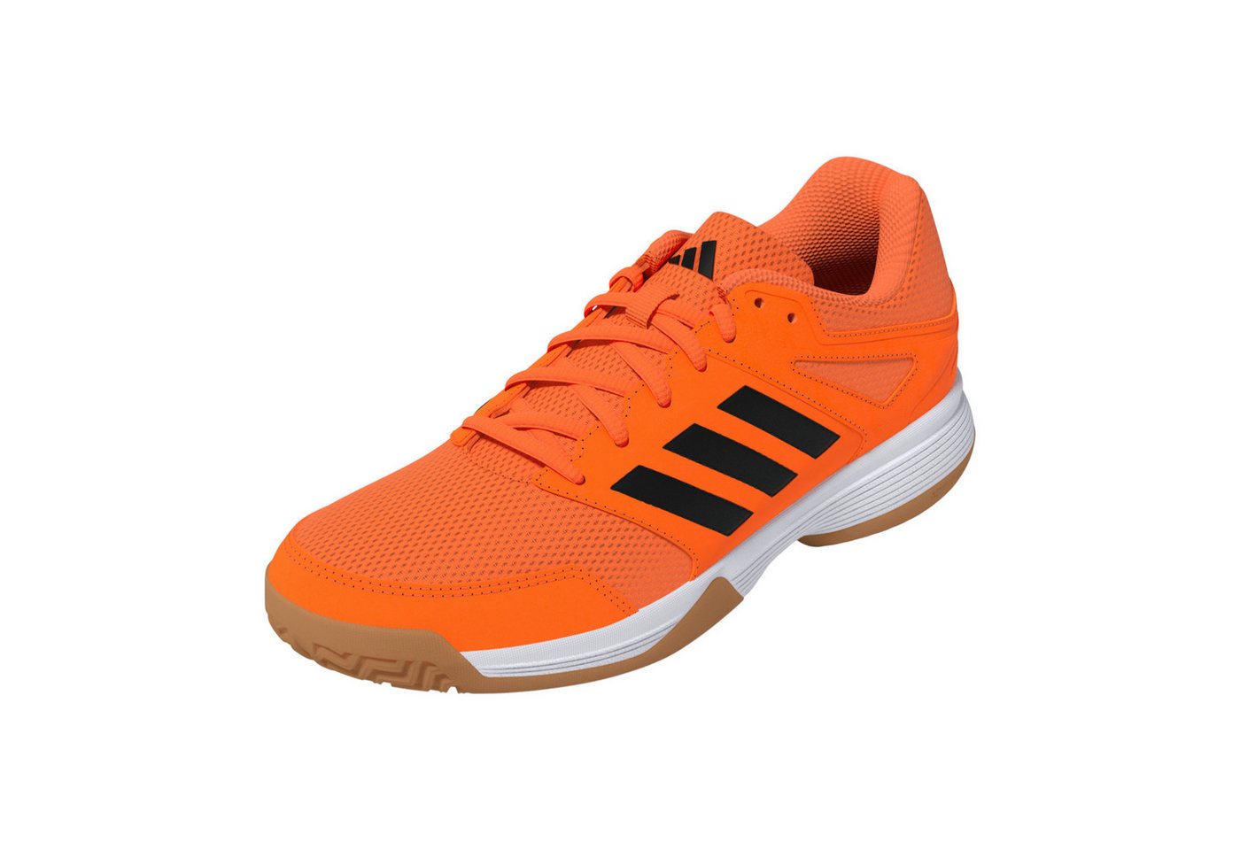 adidas Performance Hallen-Indoorschuhe Speedcourt orange/schwarz/weiss Kinder Badmintonschuh Bild 2