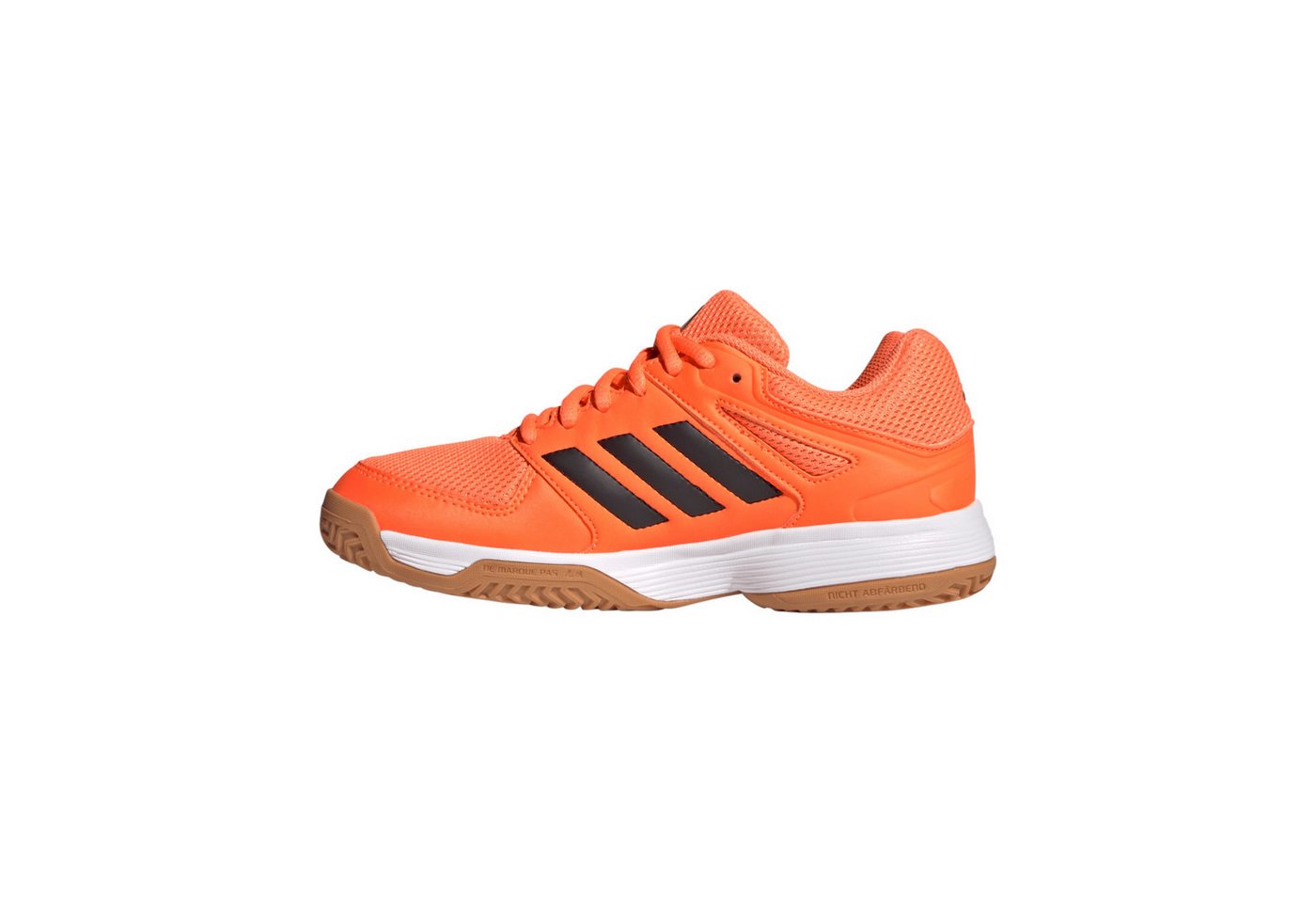 adidas Performance Hallen-Indoorschuhe Speedcourt orange/schwarz/weiss Kinder Badmintonschuh Bild 3