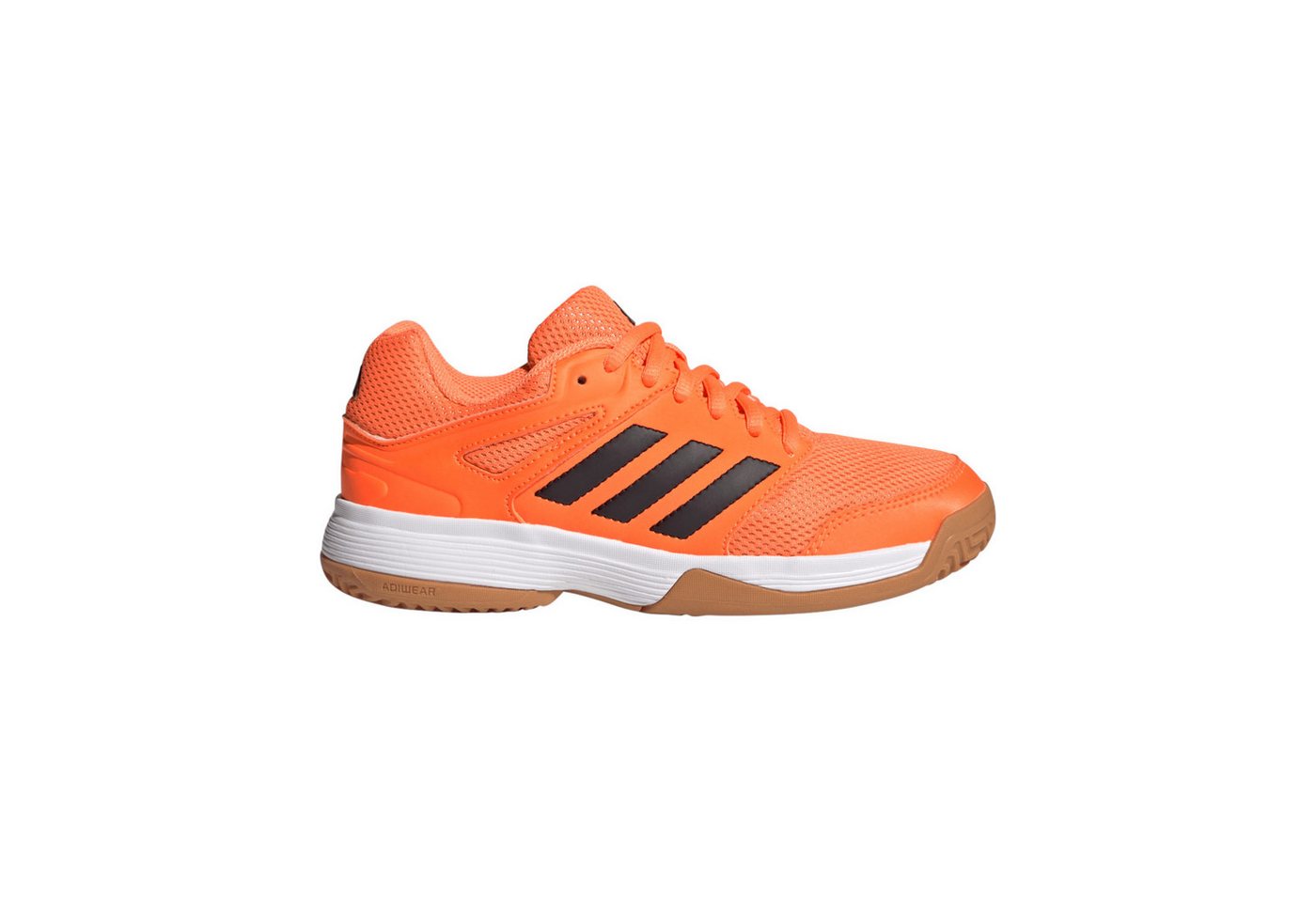 adidas Performance Hallen-Indoorschuhe Speedcourt orange/schwarz/weiss Kinder Badmintonschuh Bild 4