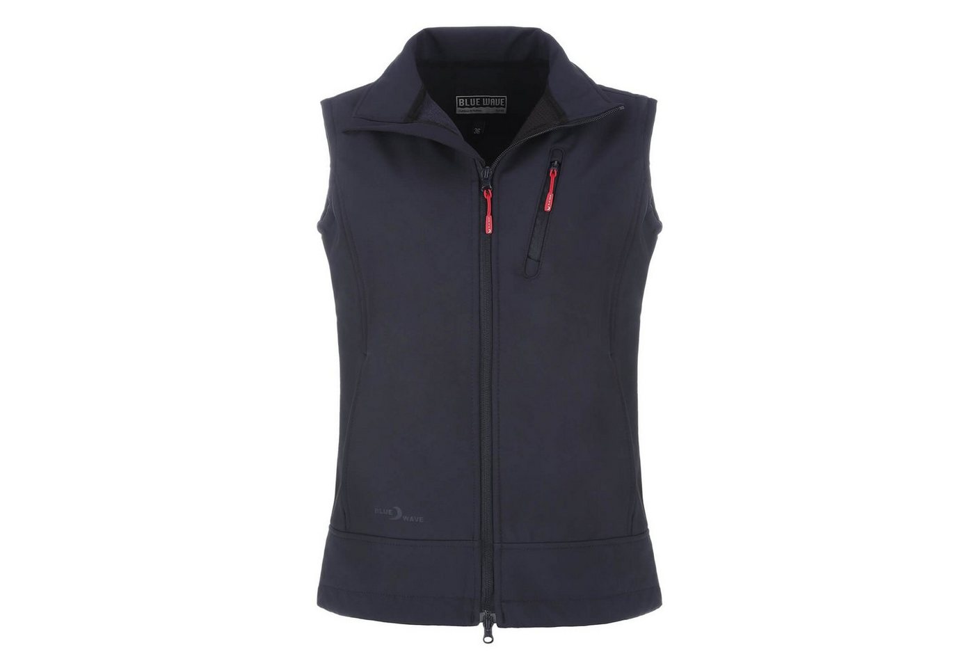 Blue Wave Softshellweste Britt Damen Outdoor-Weste Britt - Weste Softshell mit Stehkragen