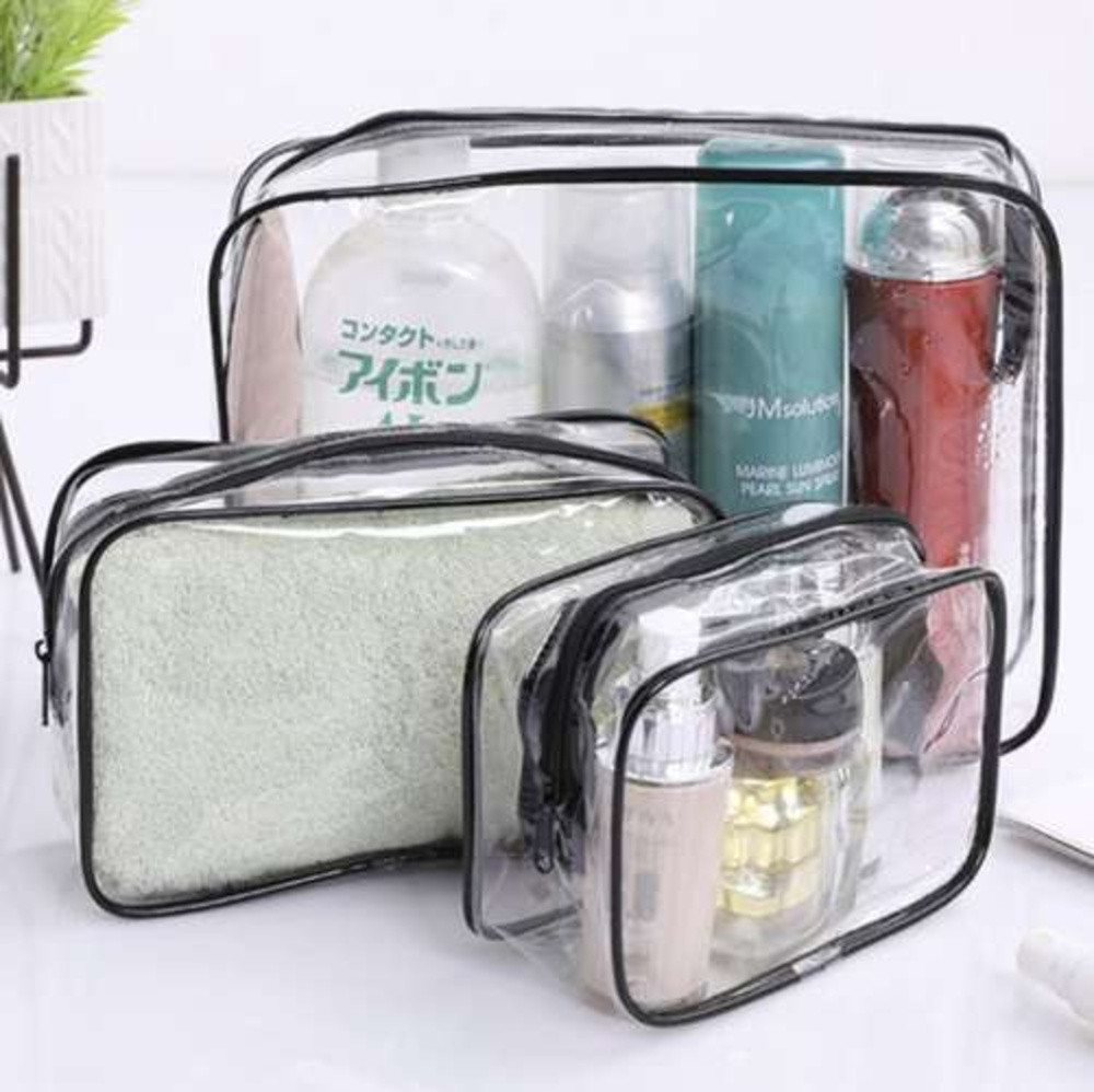 soulima Kosmetiktasche Reisetasche 3-in-1 Kosmetiktasche (Spar-Set, 3-tlg., Universal), drei Kosmetiktaschen in verschiedenen Größen (klein, mittel, groß) Bild 4