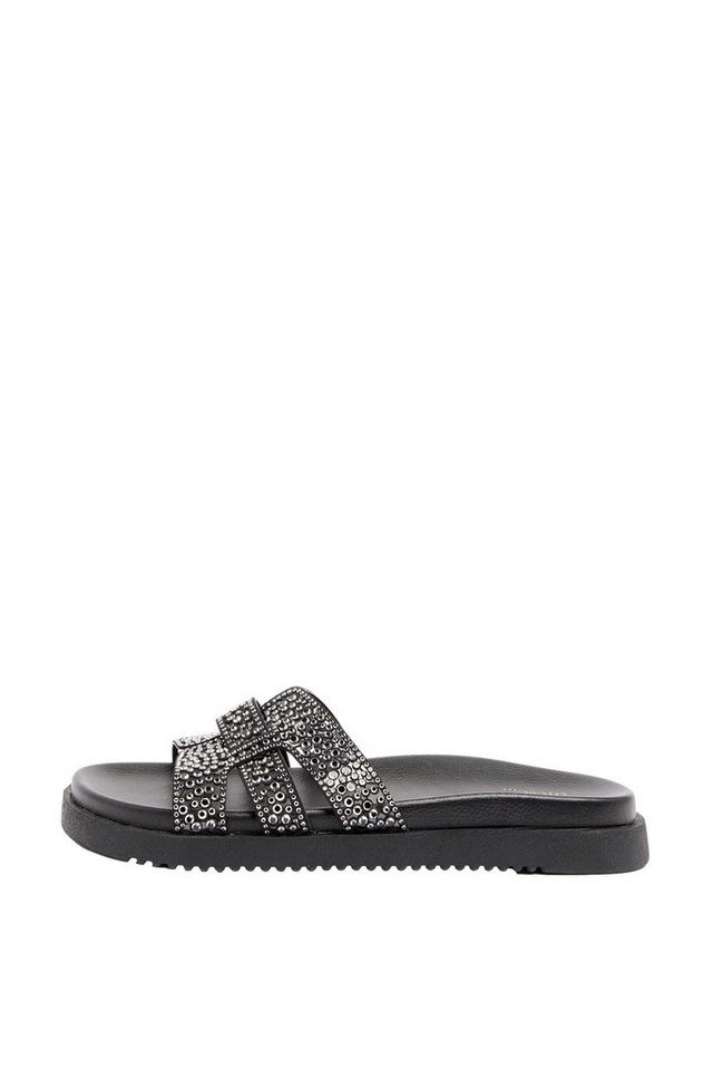Friends Like These Friends Like These Slider mit Strass und Fußbett Badepantolette