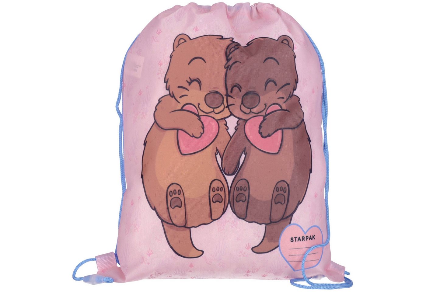Sarcia.eu Turnbeutel Otter Turnschuhbeutel für Mädchen, rosa, 38 × 33 cm Bild 2