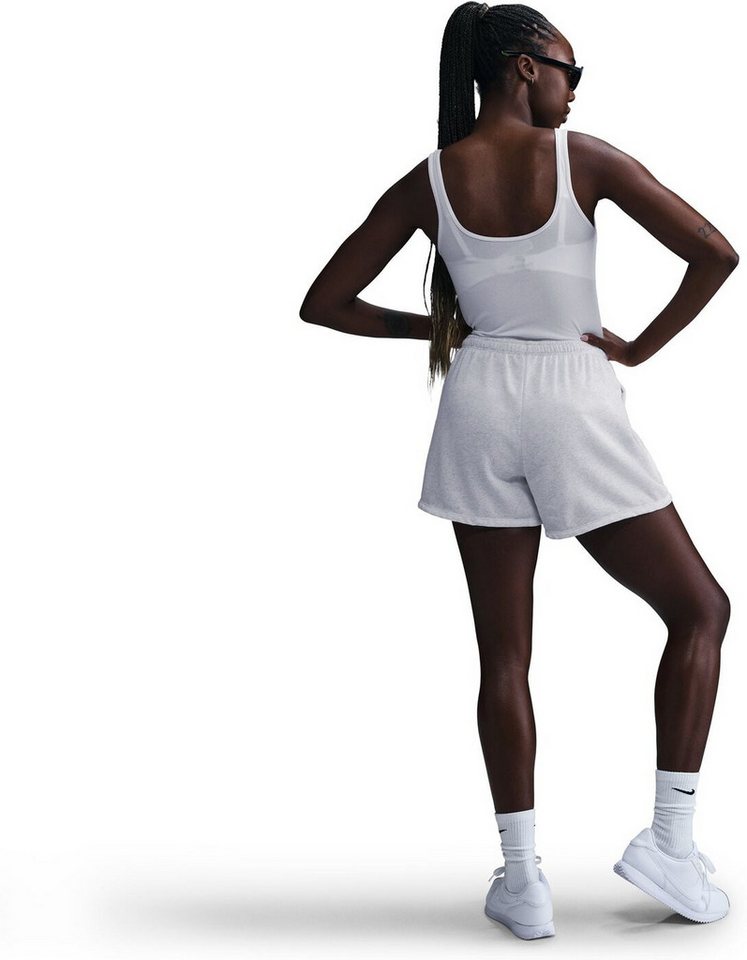 Nike Trainingsshorts W NSW NK CHLL FT MR 4IN SHORT BIRCH HEATHER/LT OREWOOD BRN Bild 4