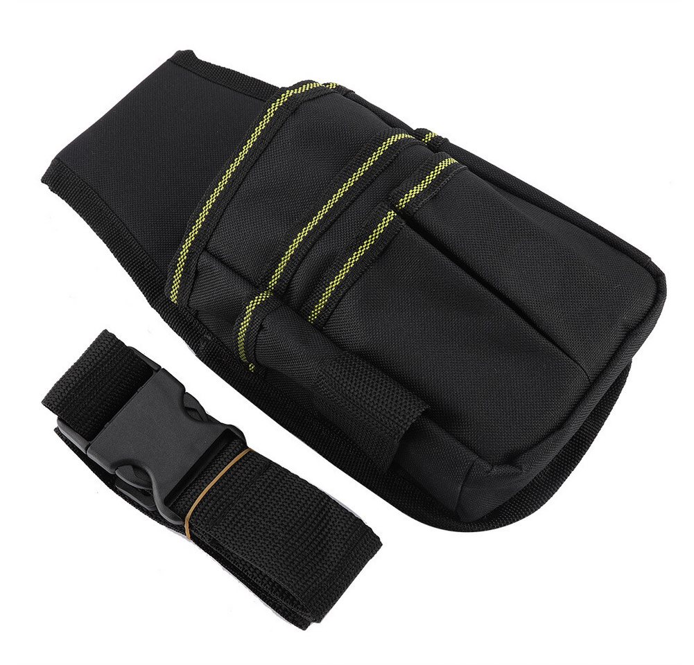 FUROKOY Werkzeugtasche Leichte, verstellbare Gürteltasche für Gartengeräte,Schwarz (Werkzeug-Gürteltasche), Tasche aus strapazierfähigem, wasserdichtem Oxford-Geweb Bild 3