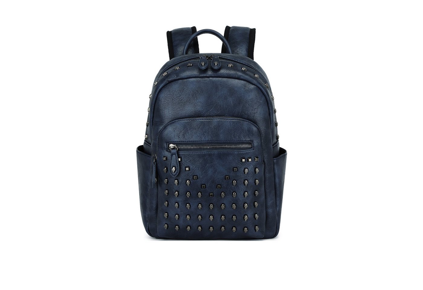 Miss Lulu Rucksack Damen Klein Cityrucksack aus PU mit Nieten Bild 2