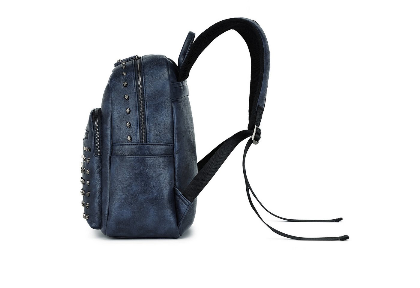 Miss Lulu Rucksack Damen Klein Cityrucksack aus PU mit Nieten Bild 5