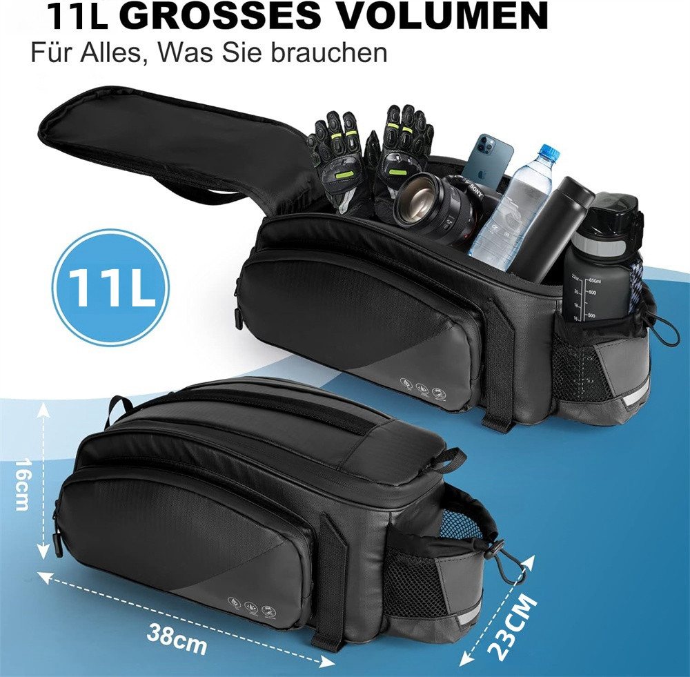 GLIESE POWER Fahrradtasche 11L Fahrradtasche - Wasserdicht & Reflektierend (packung, 1-tlg., Fahrradtasche), alle Fahrräder Bild 5