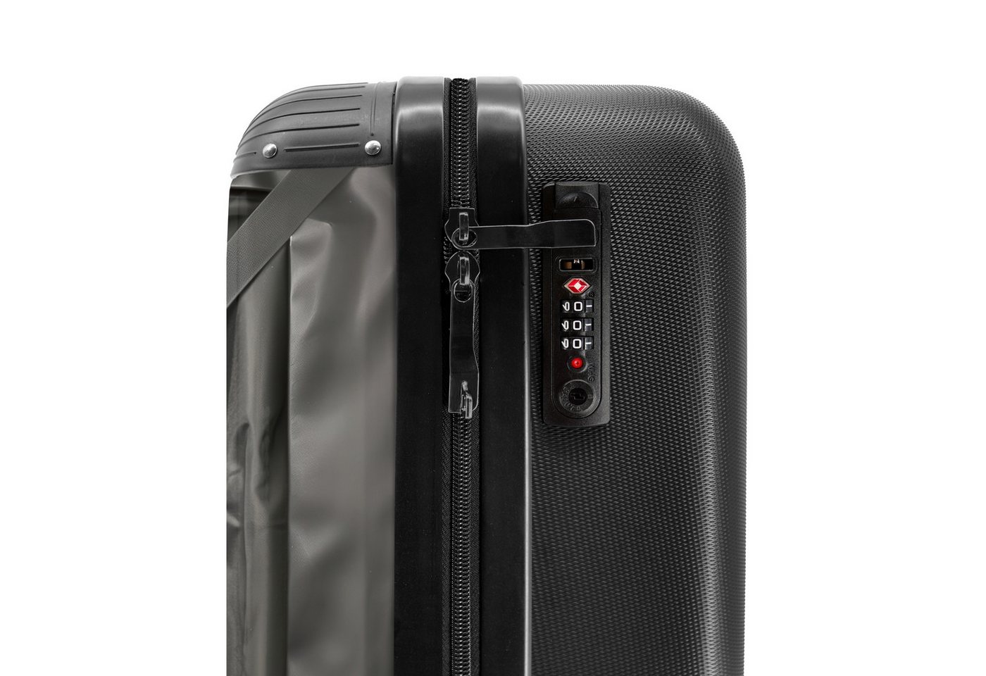 NoBoringSuitcases.com© Hartschalen-Trolley Der Papagei ist mit von der Partie 55x35x20cm, Reisetasche mit Rollen, Koffer Handgepäck Flugzeug Bild 3