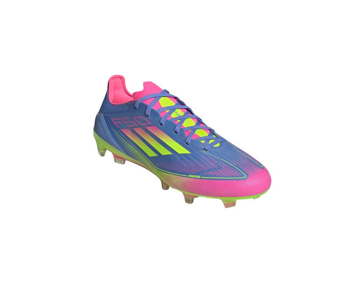 adidas Performance F50 Pro FG (für feste Böden) blau/lucidpink/lime Herren Fußballschuh Bild 2