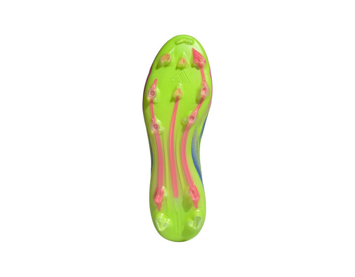 adidas Performance F50 Pro FG (für feste Böden) blau/lucidpink/lime Herren Fußballschuh Bild 3