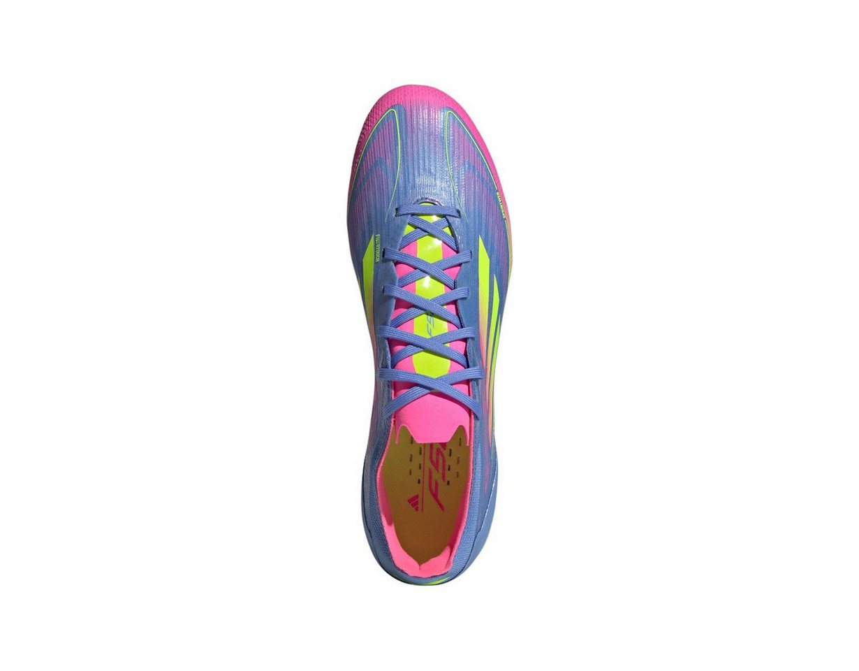 adidas Performance F50 Pro FG (für feste Böden) blau/lucidpink/lime Herren Fußballschuh Bild 4