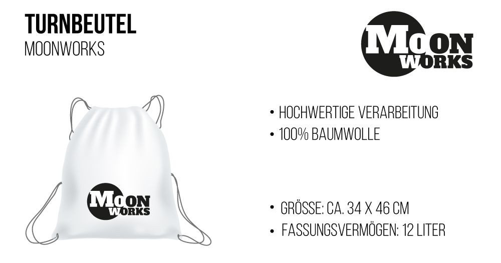 MoonWorks Turnbeutel Turnbeutel - Konfetti Herz - Accessoires Fasching Gadgets Spruch Bild 4