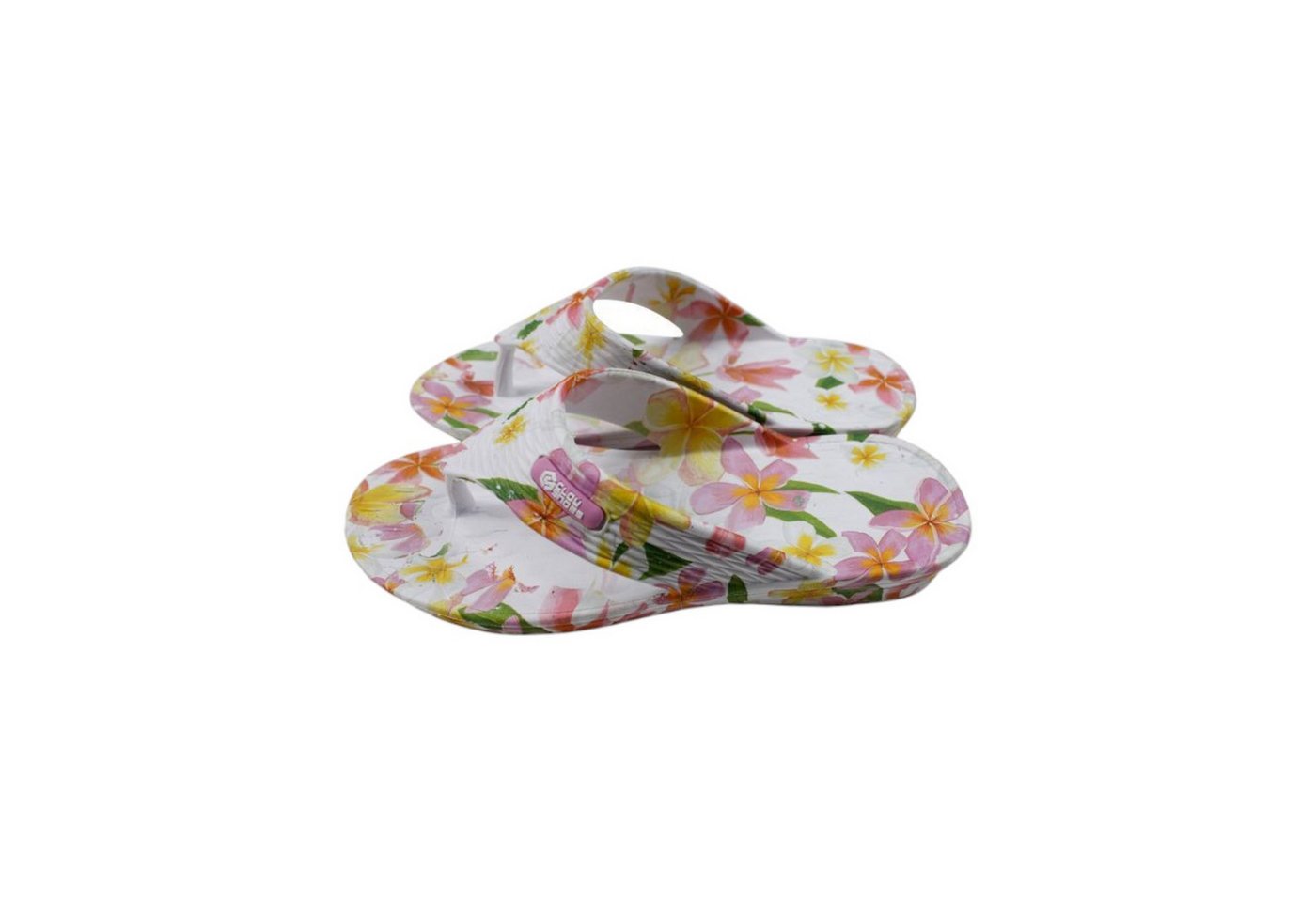 VewoTex Damen Zehentrenner Blumen » günstige Damenschuhe Badezehentrenner (1 Paar, 1 Paar) Badesandalen mit Blumenmuster » Sommer Gartenschuhe » Badelatschen