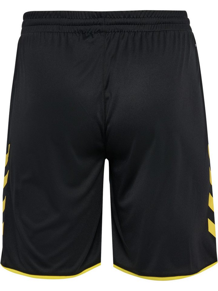 hummel Sporthose hmlCORE 2.0 Shorts (angenehmes Tragegefühl) kurz schwarz/gelb Herren