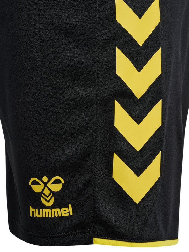 hummel Sporthose hmlCORE 2.0 Shorts (angenehmes Tragegefühl) kurz schwarz/gelb Herren Bild 3