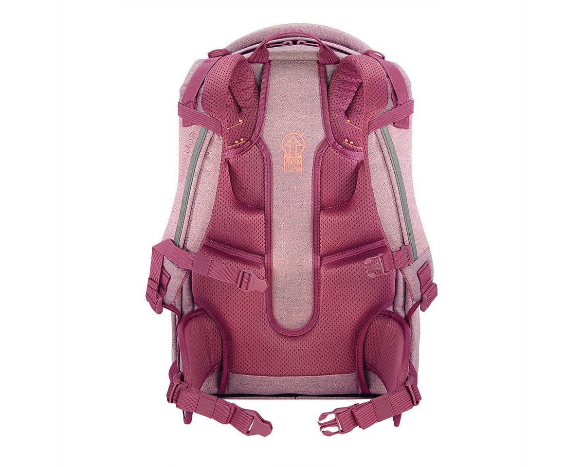 coocazoo Schulranzen Schulrucksack MATE Mixed Faded Rose (1 Stück), ergonomisch, Körpergröße: 135 - 180 cm, Easy-Grow-System Bild 2