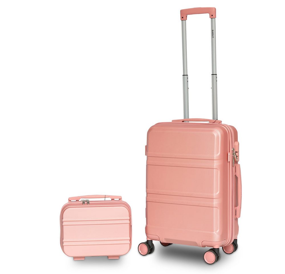 Barut Trolleyset Reisekofferset 2-teilig Modell Anubis Rosegold, 4 Rollen, (MS-19044)