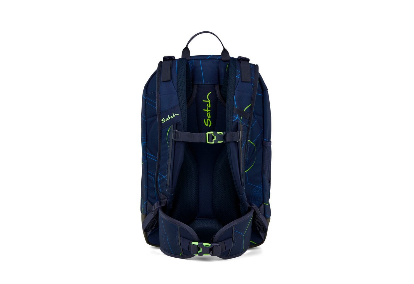 Satch Schulranzen Schulrucksack AIR Blue Tech (1 Stück), Schulranzen, ergonomisch, Laptop-Fach, Your-Size-System Bild 4