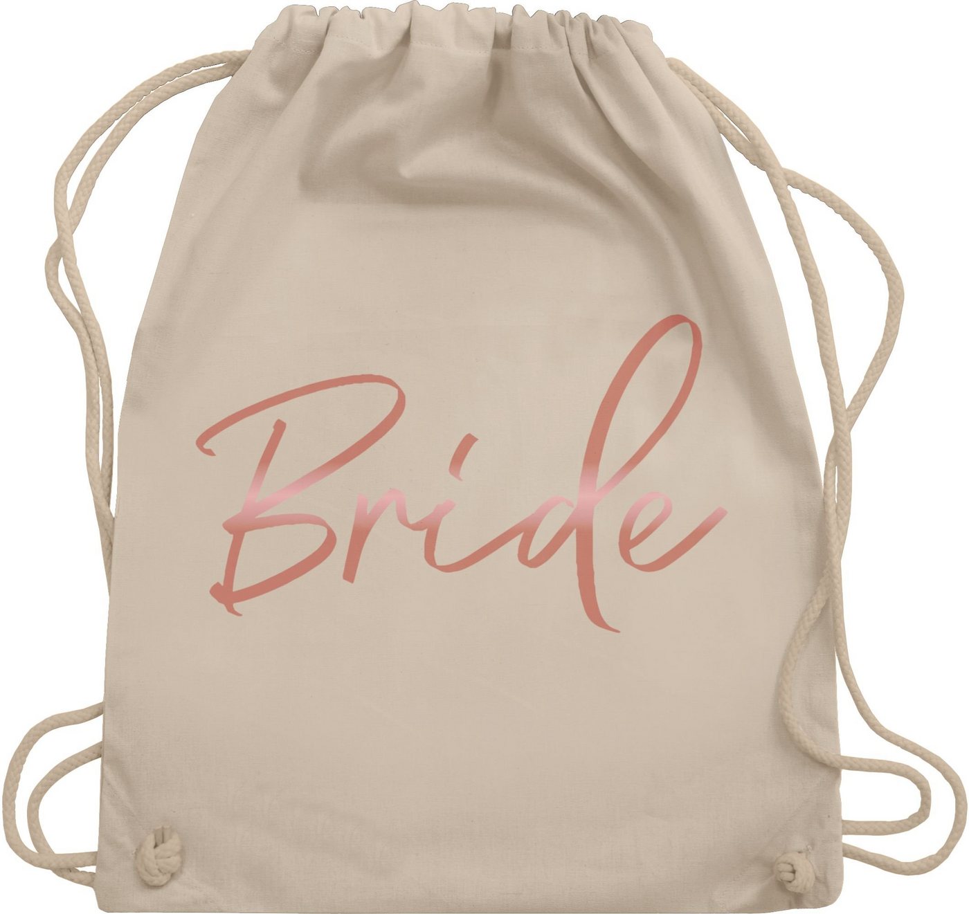 Shirtracer Turnbeutel Bride Rose Gold, JGA Junggesellenabschied Frauen Bild 2