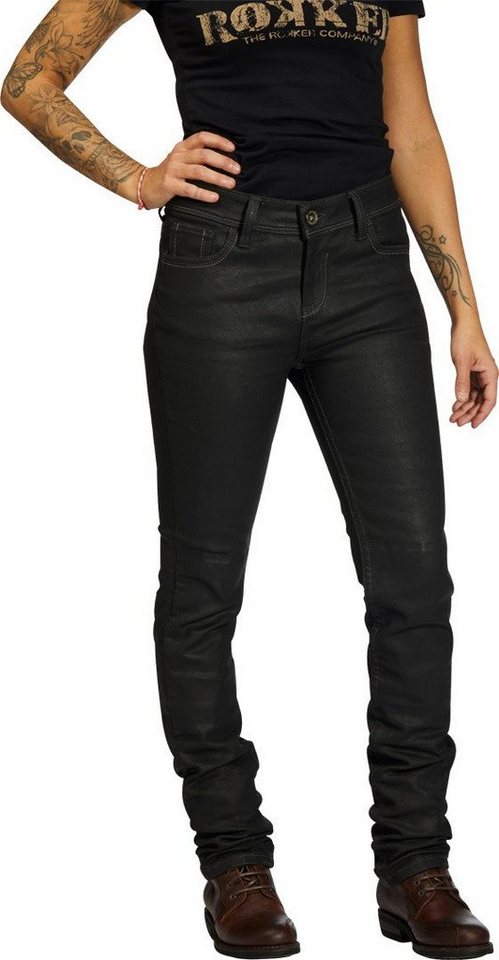 Rokker Motorradhose tech Damen Motorrad Jeans abriebfest