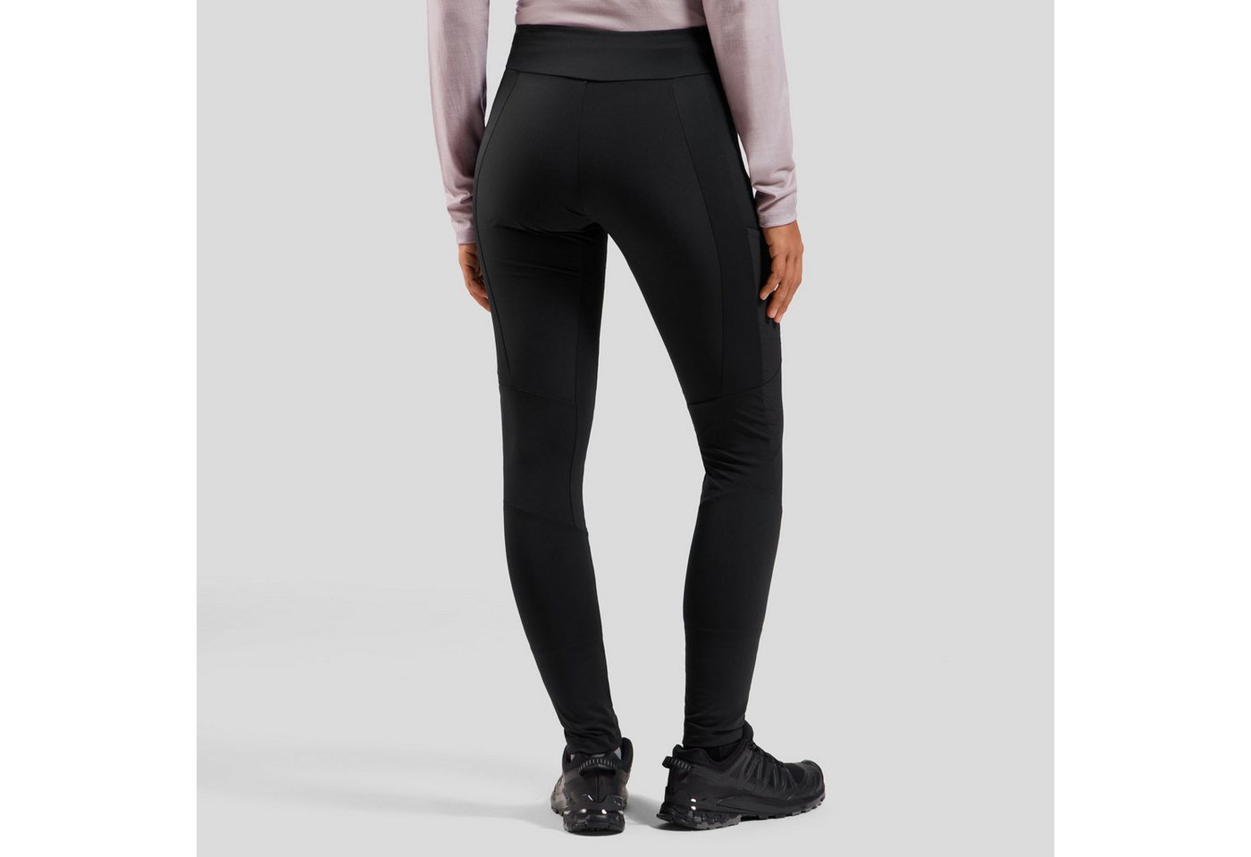 Odlo Outdoorhose Ascent Tights Wanderhose mit verstärkten Partien