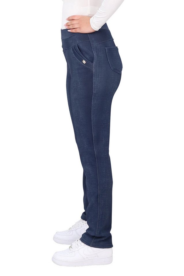 Thermohose malito Damen gefütterte Jeans-Optik Jeggings 7031 gefütterte weiche Jeans-Optik Jeggings Bild 3
