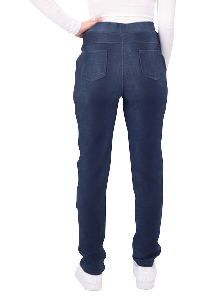 Thermohose malito Damen gefütterte Jeans-Optik Jeggings 7031 gefütterte weiche Jeans-Optik Jeggings Bild 5