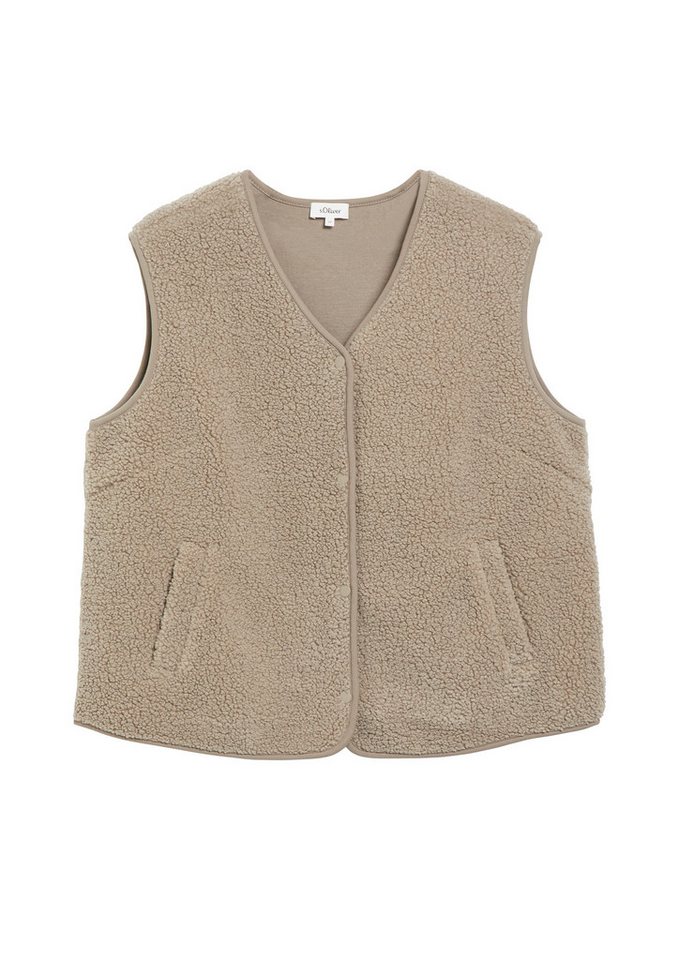 s.Oliver Funktionsweste Indoor-Weste Teddy-Weste im Relaxed Fit Bild 5