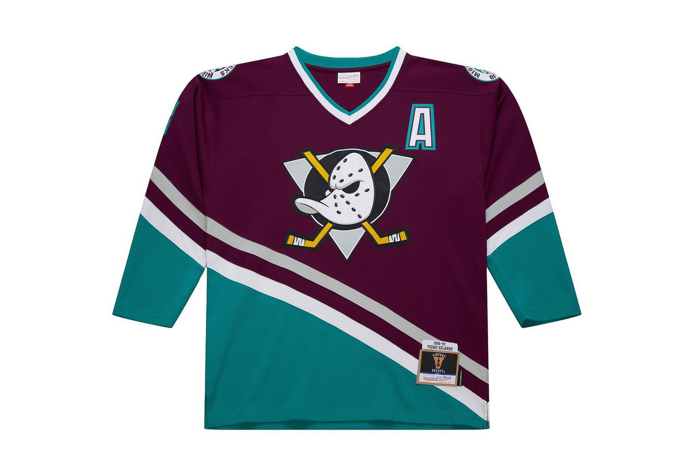 Mitchell & Ness Eishockeytrikot Teemu Selanne 1996 Anaheim Ducks NHL Jersey Bild 3