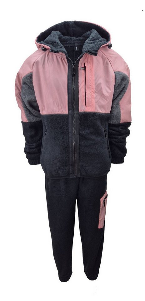 Hessis Freizeitanzug Gefütterter Jogginganzug für Jungen und Mädchen 2-tlg. JF384 (Set, 2-tlg., Jacke mit Jogginghose), bestehend aus Jacke und Jogginghose, Gefüttert Bild 2