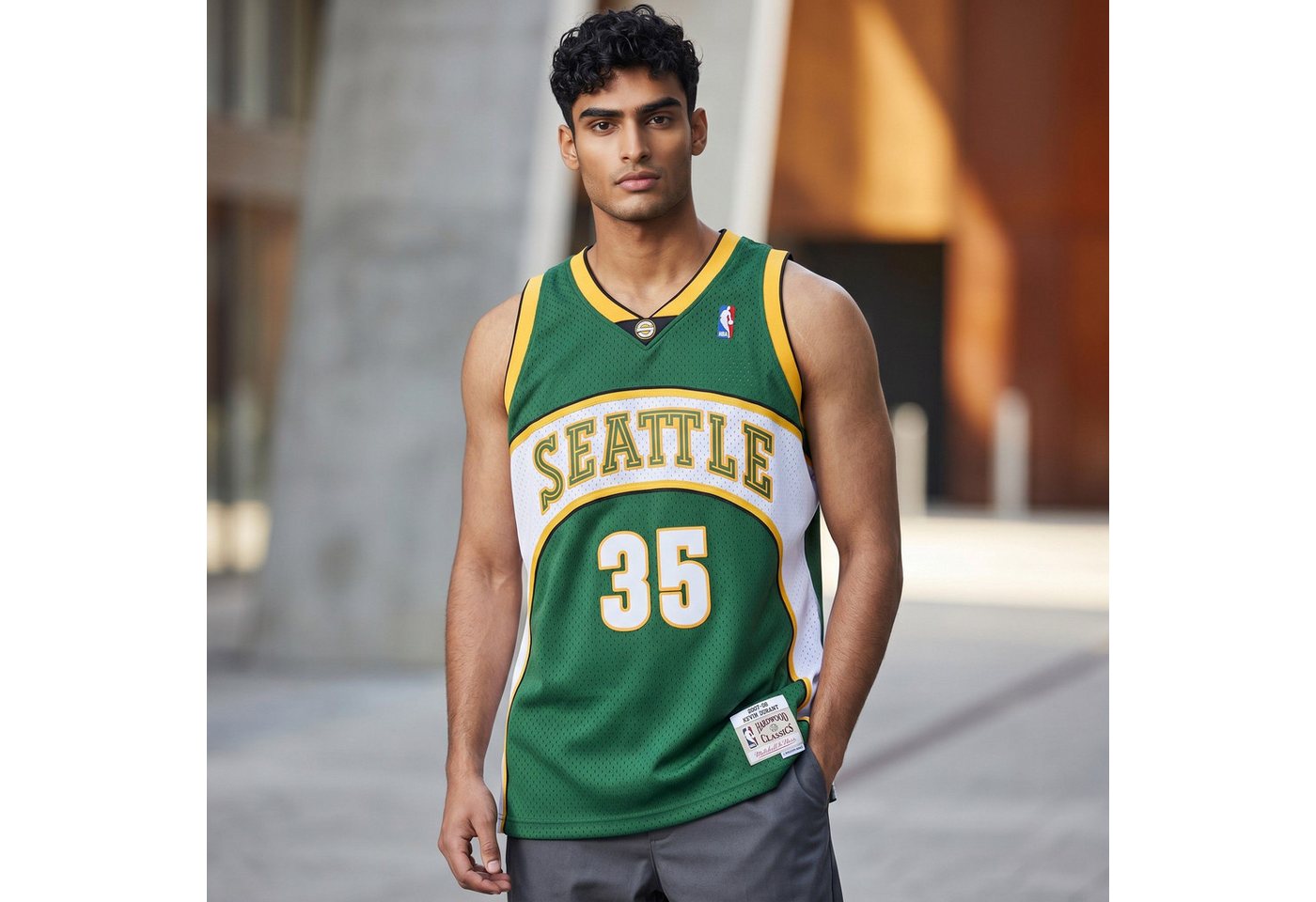 Mitchell & Ness Basketballtrikot Swingman Jersey Seattle SuperSonics 2007 Kevin Du Bild 3