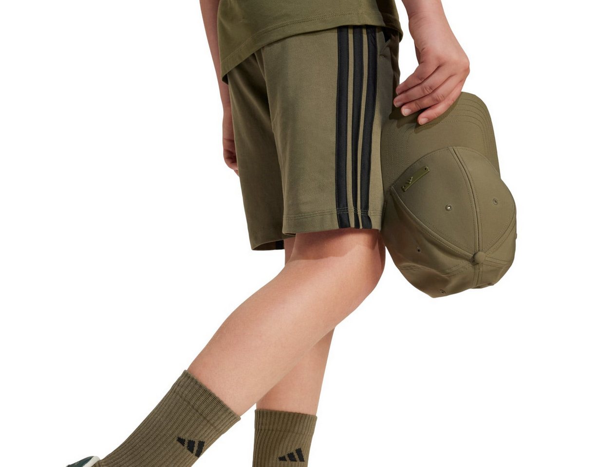 adidas Performance Trainingshose Essentials (Baumwolle) kurz olivegrün Jungen Bild 3