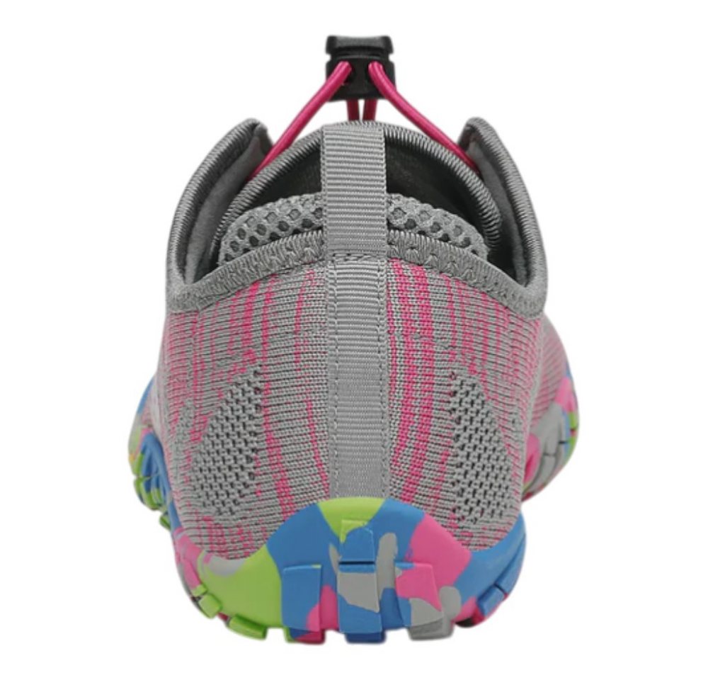 SAGUARO Smart II (flexible Sohle, breite Zehenbox) grau/pink Barfußschuh Bild 2