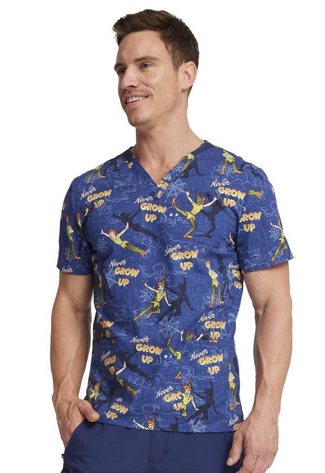 Cherokee Funktionsbluse Bunt bedruckter Unisex Kasack "Peterpan" Kasack mit Motiv Bild 2