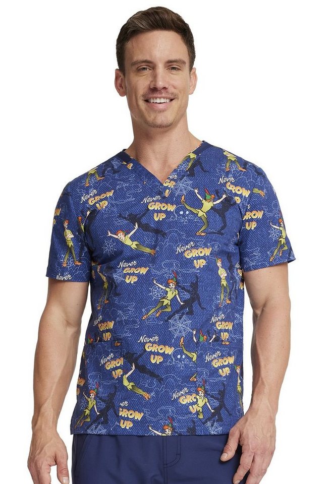 Cherokee Funktionsbluse Bunt bedruckter Unisex Kasack "Peterpan" Kasack mit Motiv Bild 4
