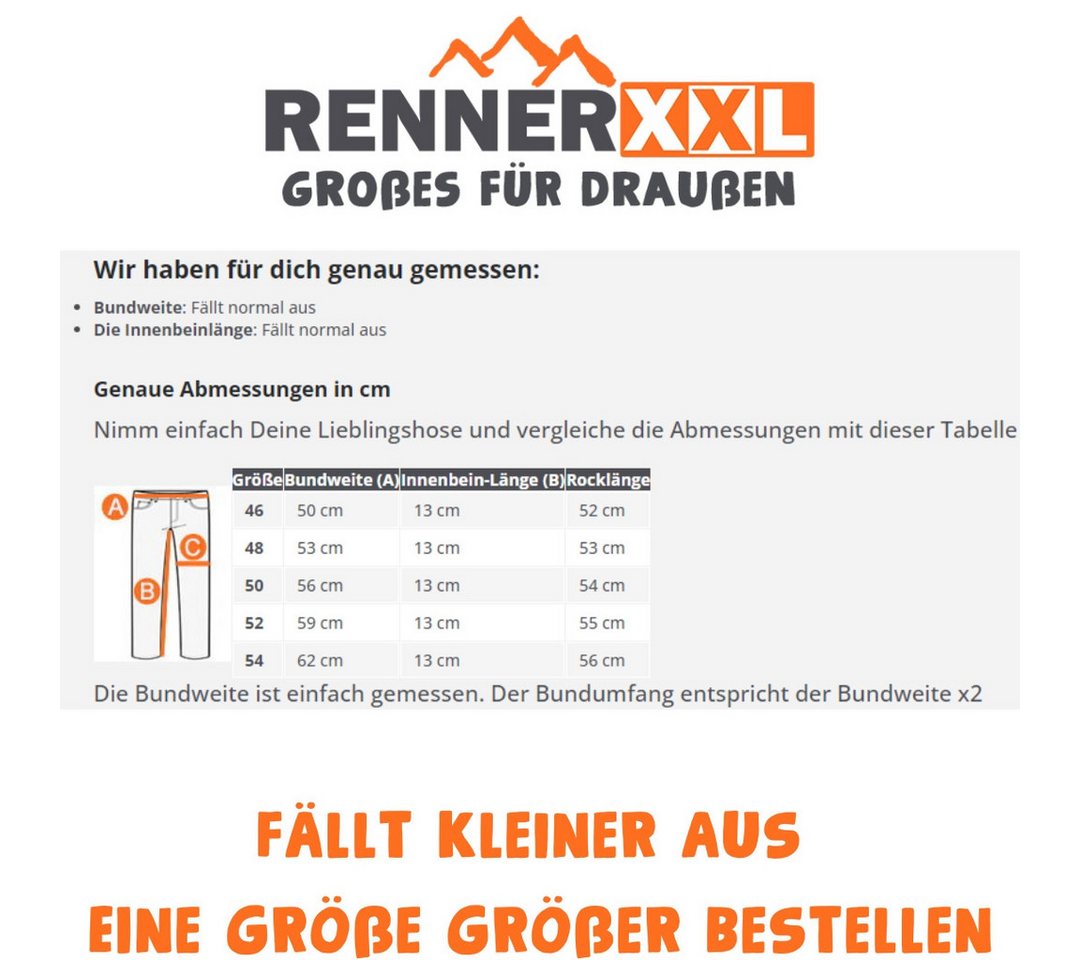 RennerXXL Outdoorhose Kristallkopf Damen Trekking Hosenrock mit Innenhose große Größen Bild 4