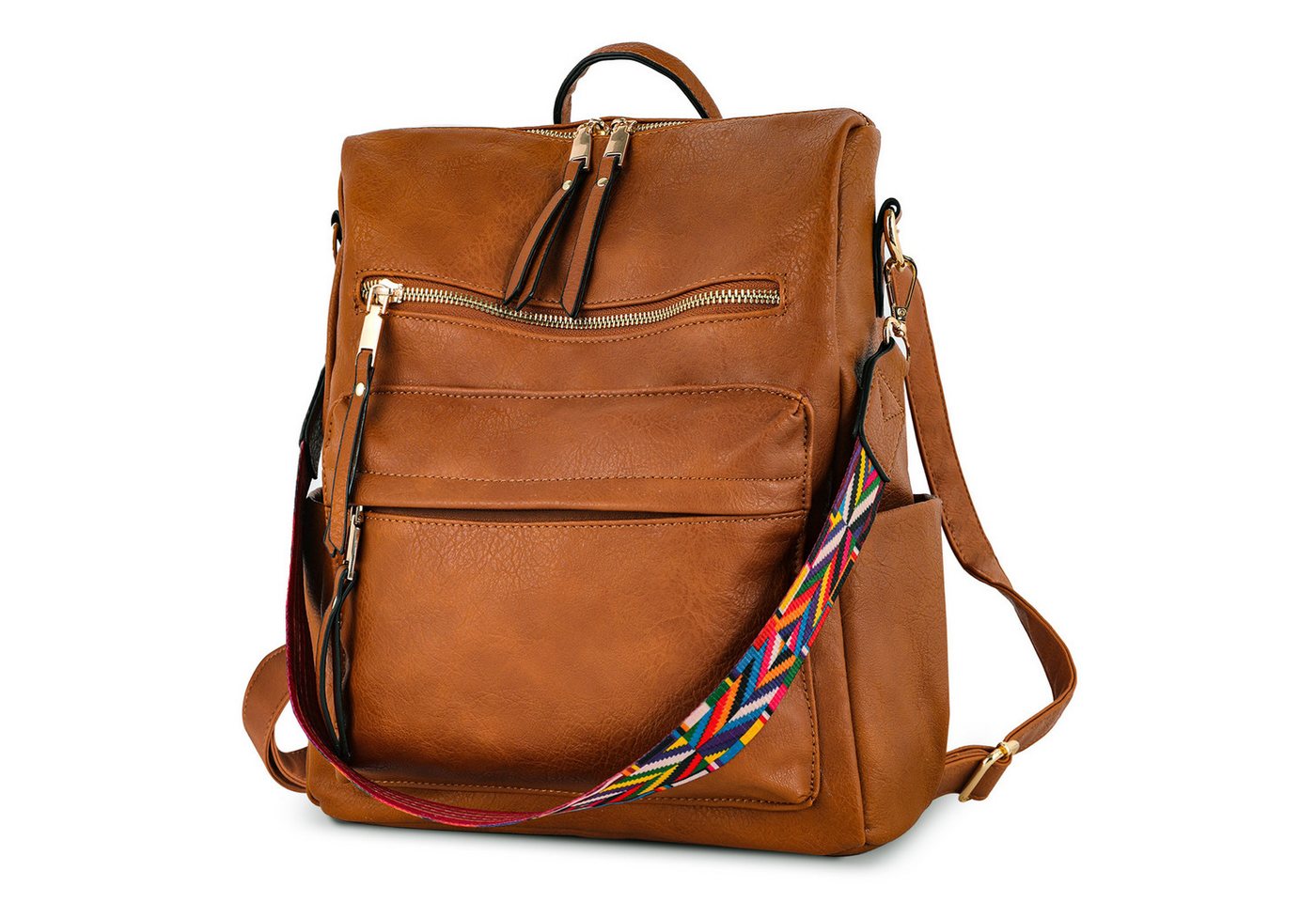TAN.TOMI Cityrucksack Retro Rucksack Damen 3 in 1 Handtasche Mädchen Schultasche Wasserdicht, für Pendeln Reise Campus Sport Schulranzen Rucksäcke Dauerhaft Bild 2